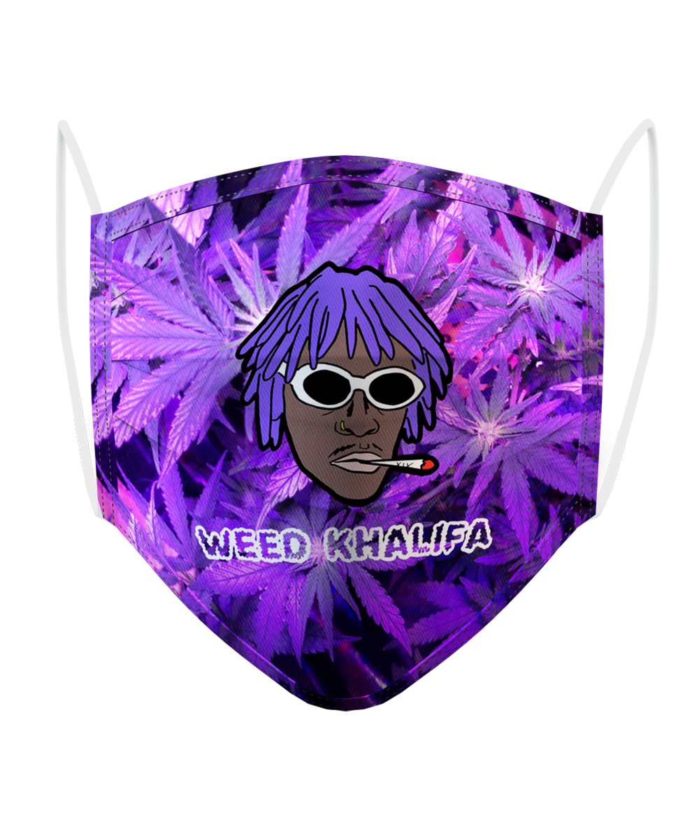 Masque Logo Weed Khalifa Purple